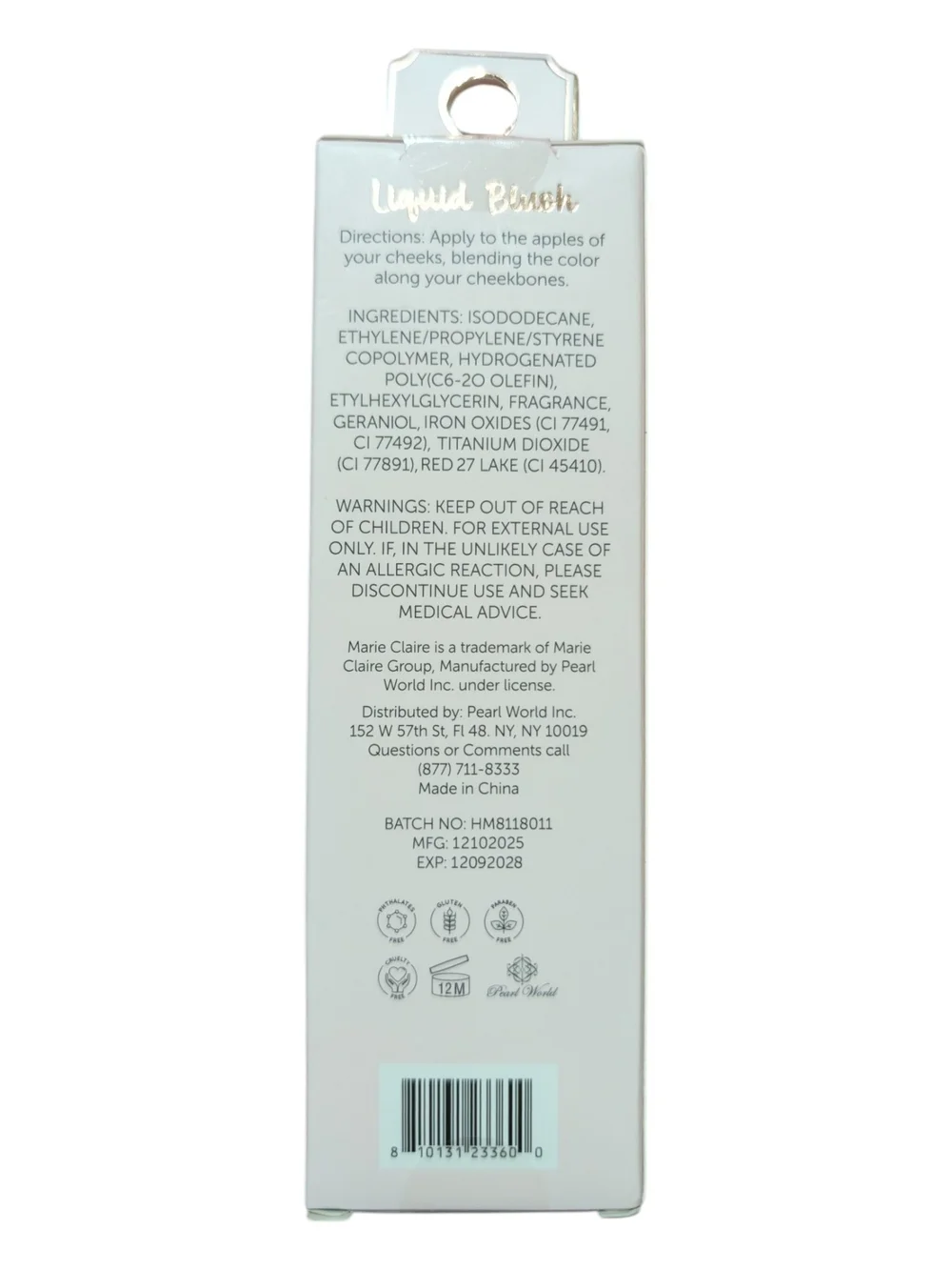 Marie Claire Liquid Blush - Dusty Pink